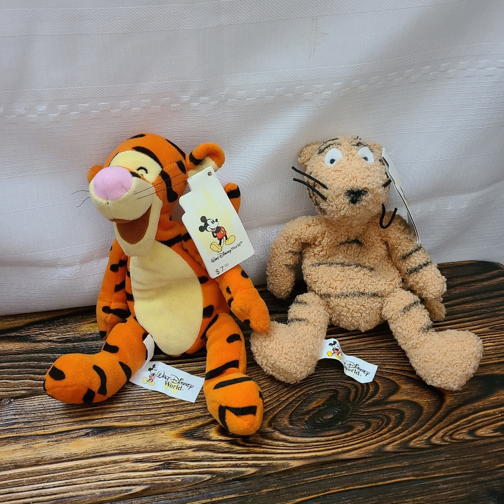 Walt Disney World Collectible Tigger Classic Tigger Bean Bag Stuffed Plush Toys